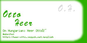 otto heer business card